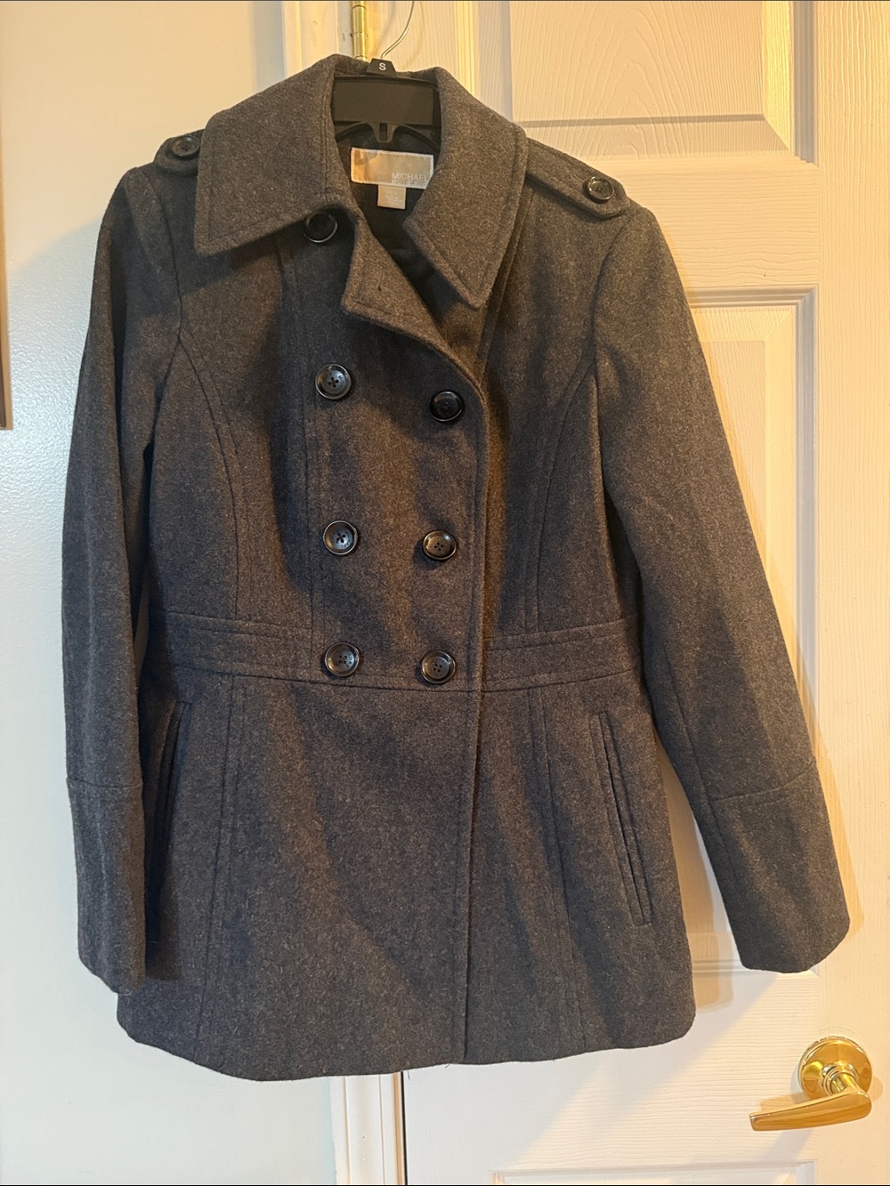 Michael Kors women's wool blend pea coat